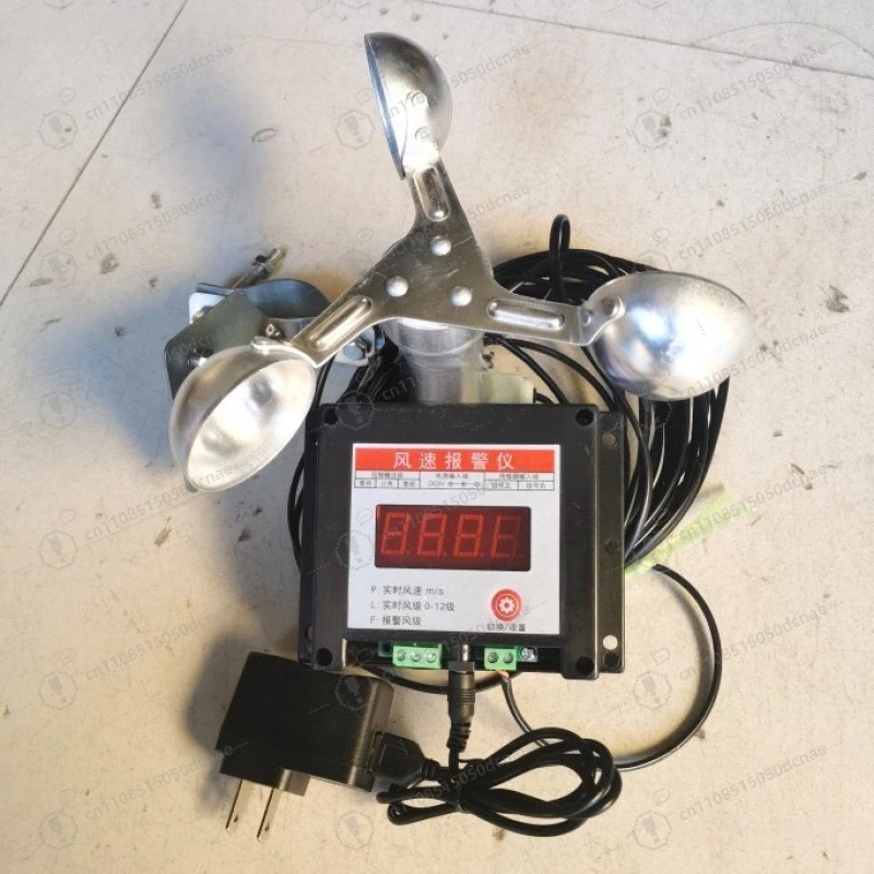Tower Crane Anemometer Wind Speed Meter, Wind Level Gauge for Construction Site & Marine Navigation