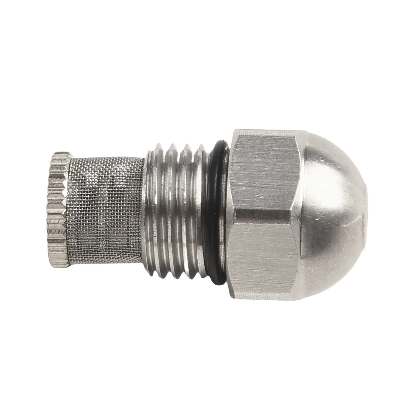 فوهة رذاذ من الفولاذ المقاوم للصدأ بحجم خيط 14BSPT وقطر فتحة 0 3 1 5 مم للتحكم في الوقود والرطوبة الصغيرة