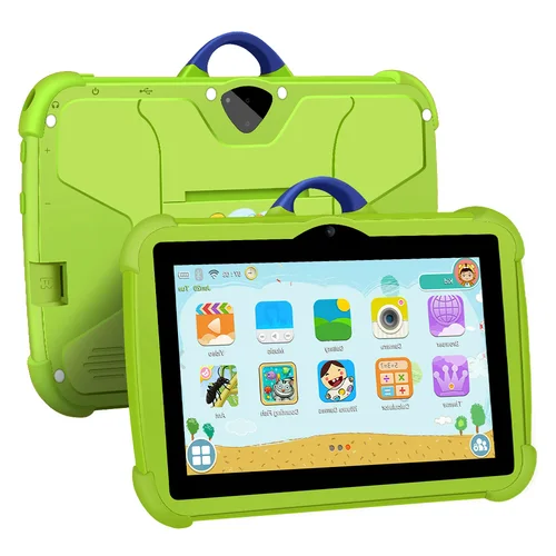 Imagen 1 del producto Tableta de 7 pulgadas para niños, Tablet de cuatro núcleos, 4GB de RAM, 64GB de ROM, Google Play, Android, WiFi, Bluetooth, regalos baratos y simples