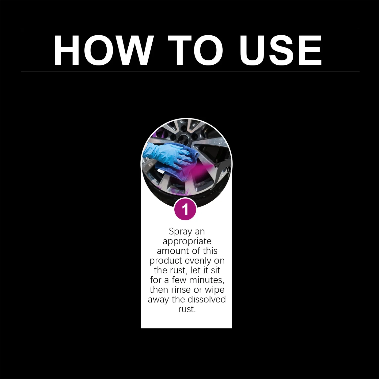 Wheel Hub Maintenance Rust Remover Spray,Dissolves Iron Oxide&Stains from Alloy Rims,Anti Corrosion Coating for Daily Protection