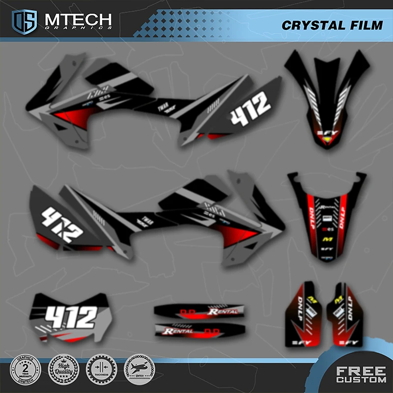 

DSMTECH Motorcycle Graphics Background Decals Stickers Kits for HONDA CRF250L 2020 2019 2018 2017 2016 2015 2014 2013 2012 10