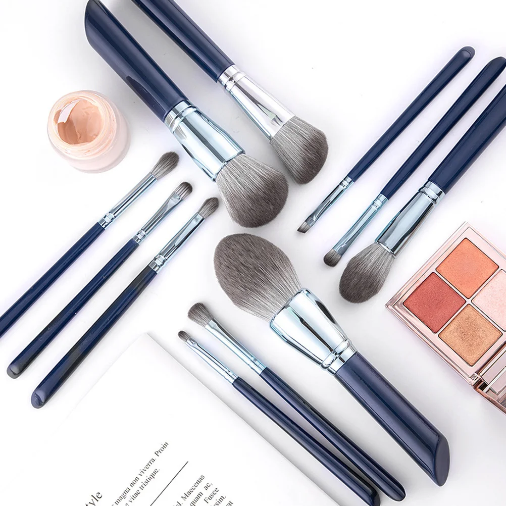 Ensemble de pinceaux de maquillage, manche en bois, outils professionnels pour fond de teint, Blush, ombre à paupières, Contour, 11 pièces