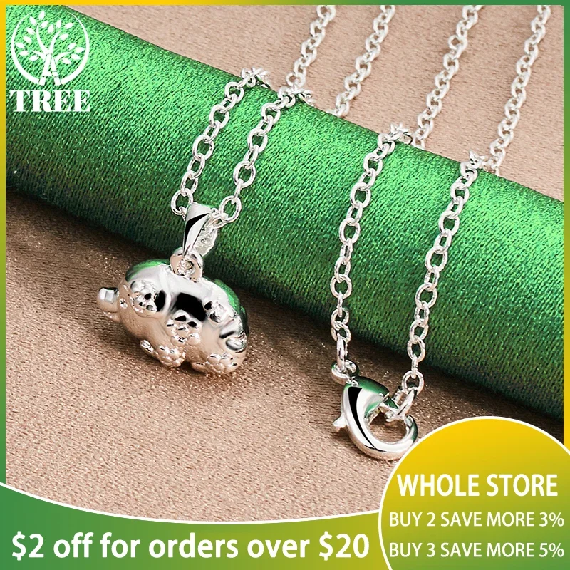 

ALITREE 925 Sterling Silver Pig Pendant Necklace For Women necklaces Fashion Party Wedding Charm Jewelry Birthday Gift