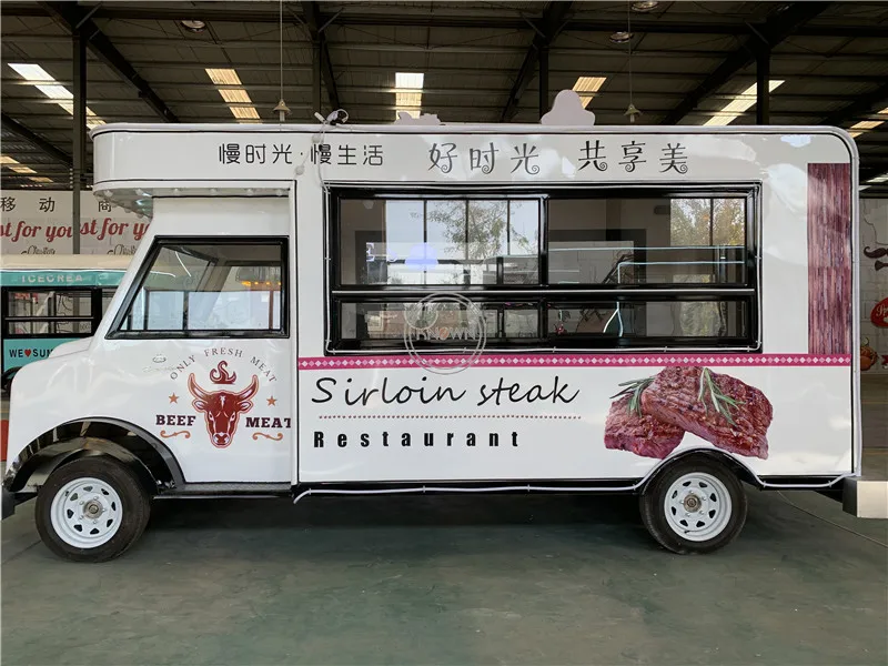 OEM Electric Fast Travel Trucks Ice Cream Food Cart Hot Dog Cart Coffee Van Truck Kiosk Food Truck For Sale In Usa