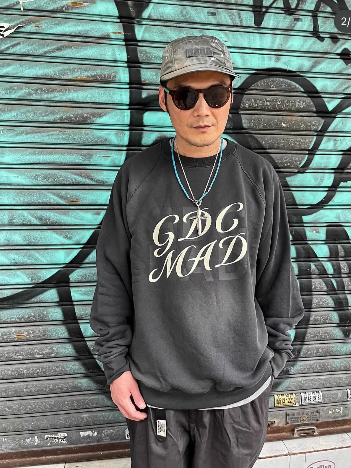 

MADN X G anghai Limited Waed Vintage oulder Sve Hoodie Long Sve round Ne ex Warm Cotton Workwear Sle