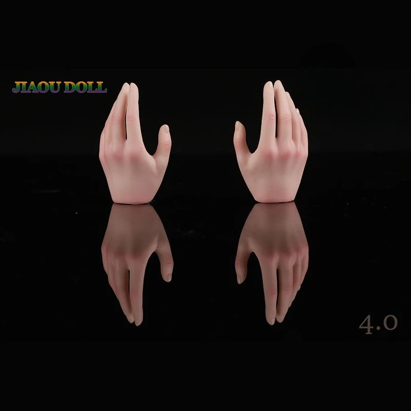 JIAOUL دمية 1/6 مقياس أنثى الجندي الجسم استبدال شكل اليد شكل القدم غرامة اللوحة القمح/شاحب/الوردي عمل أرقام الإكسسوار #4