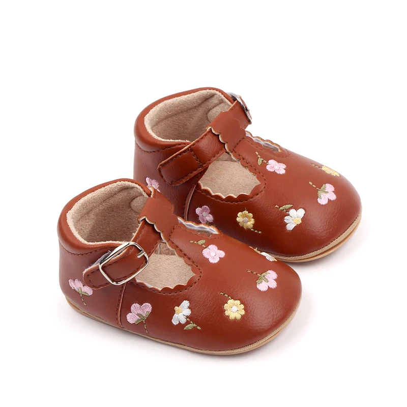 Baby Summer Sandal Embroidery Flower Design Spring and Autumn Style