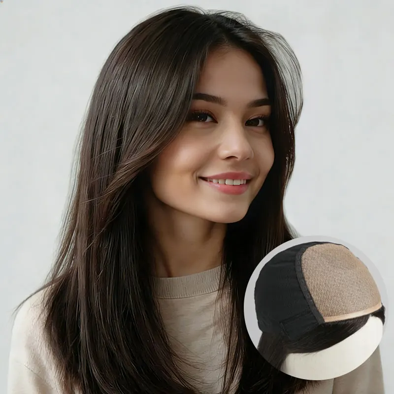 

Парик из 100% натуральных волос с шелковой основой 5*5, полностью на кружевной основе, с детским волосом и челкой, предварительно прорезанный, прямой, из волос Реми, без клея, для женщин