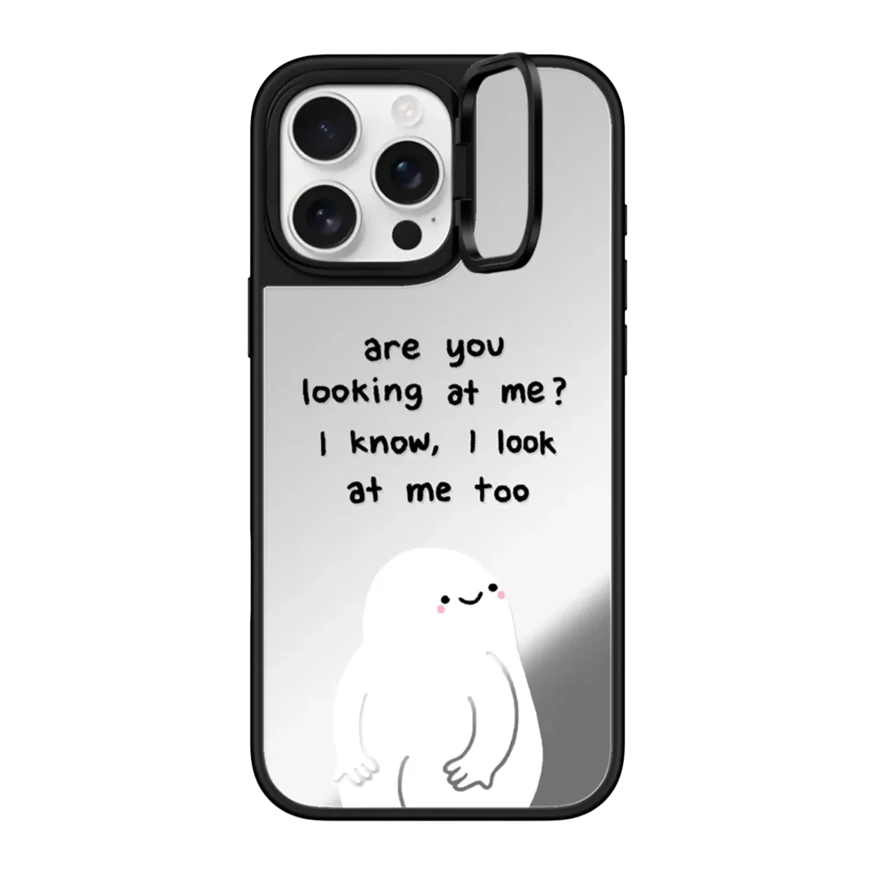 

601039 Lens Ring Stand Mirror / Acrylic Magnetic Case: Compatible with IPhone 17 16 15 14 Pro Max 17Pro