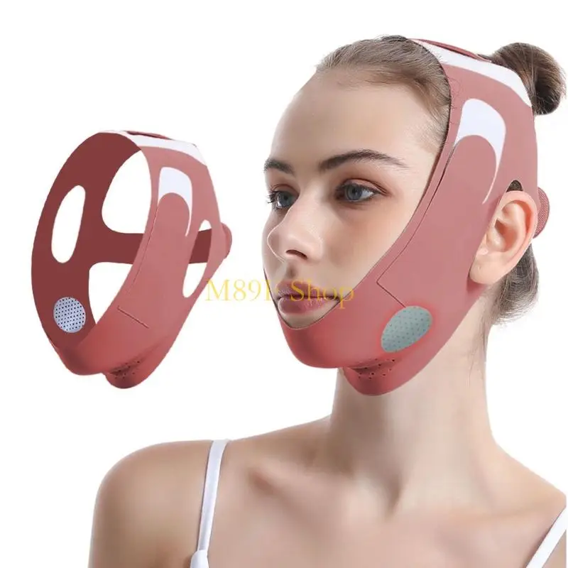M89F Reusable Face Lifting Mask Designed To Reduce Double Chin And A Youthful V Line Appearance Chin Strap Cover