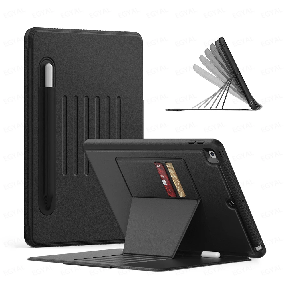 

Tablet Case for iPad 9th Generation 2021 10.2 inch Smart Cover for iPad 8th Gen. 2020 2019 7th 10.2 Multi-fold Back suction Case