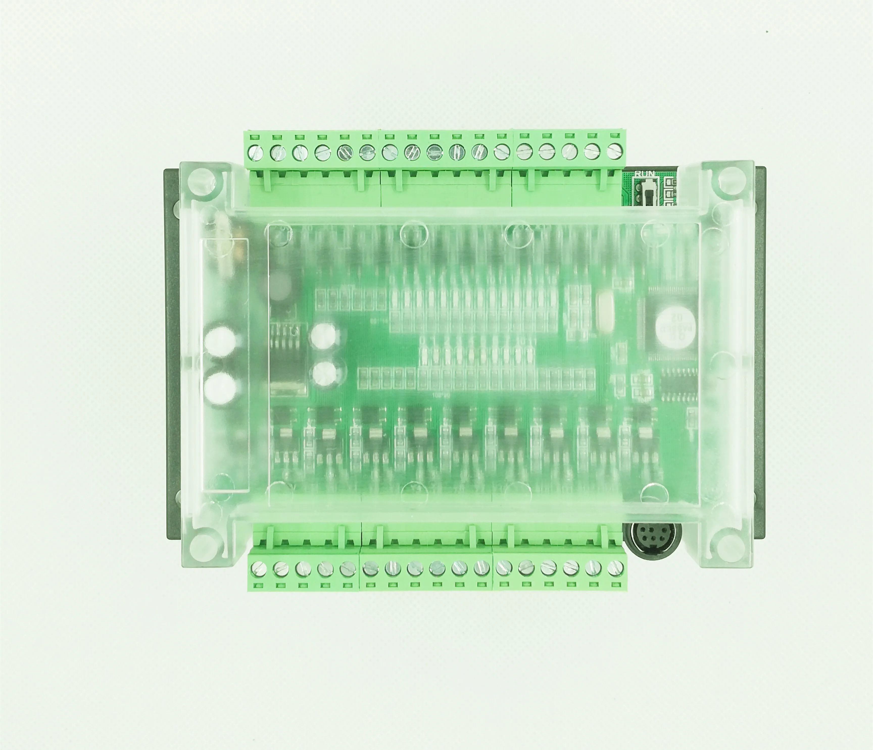 PLC industrial control board is compatible with FX1N24MR MT online download monitoring text analog quantity