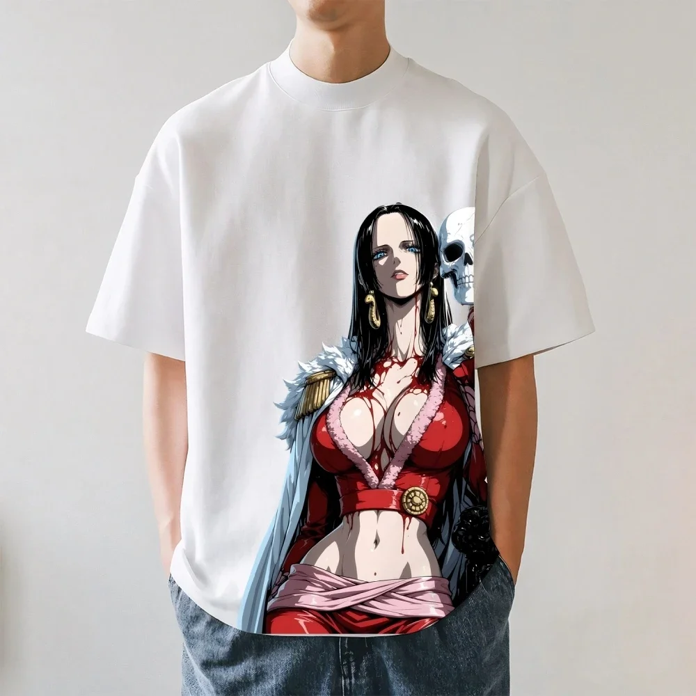 One Piece Boa Hancock Japanese Style Classic Tee High-quality Streetwear Men's Clothing Women Clothing 2026 Summer New T Shirt