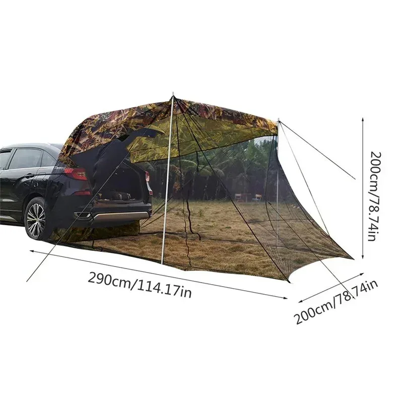 Outdoor Side Sheet Metal Folding Markise Rear Garage Camping Top Car Dachzelt zum Verkauf