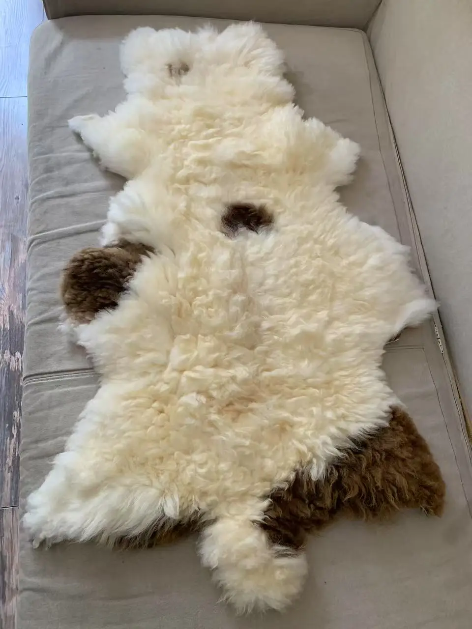 Dog\'s Bed Natural Fluffy Sheep Fur Fabric Pure Wool Blanket Carpet Colorful Bedside Rug fur fabric cat sofa pet\'s gift