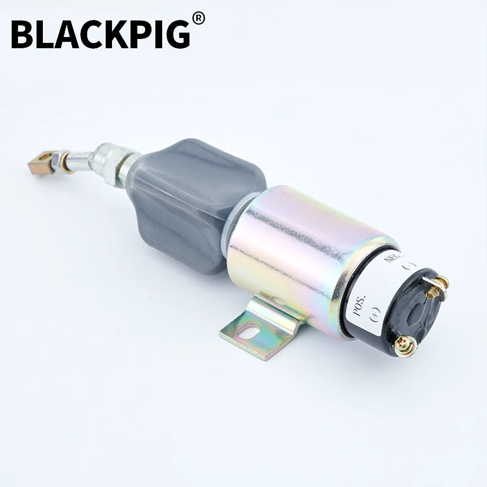 DC 12V 24V Diesel Engine Stop Solenoid Valve Electronic Flameout Fuel Switch Generator Parts Normal Open Power on Pull