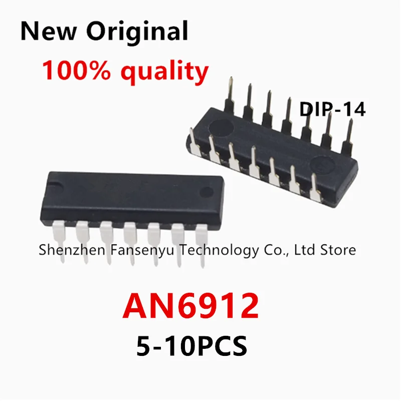 

(5-10pcs)100% New original AN6912 DIP-14 AN 6912 Chipset