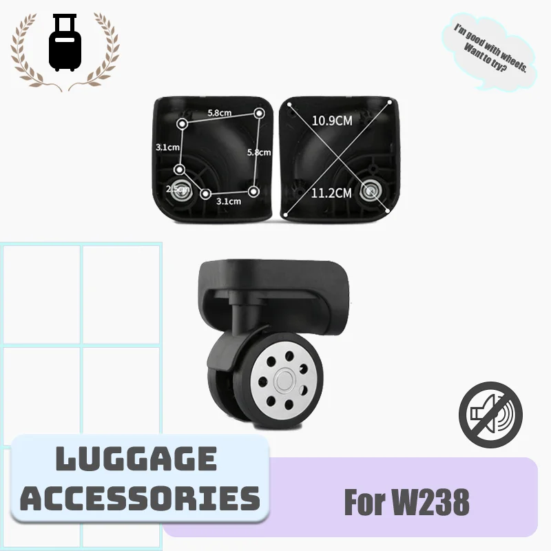 

For W238 Shock-Absorbing Luggage Wheel Repair Kit Universal Replacement Wheel Specifically Designed for Damaged Luggage Wheels