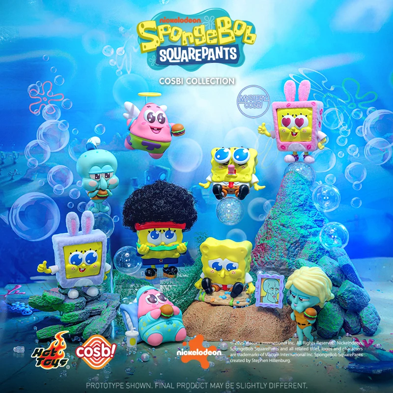 الأصلي ألعاب ساخنة سبونجبوب سكوير بانتس كوسبي جمع صندوق أعمى باتريك ستار Squidward الشكل صندوق غامض هدايا عيد الميلاد