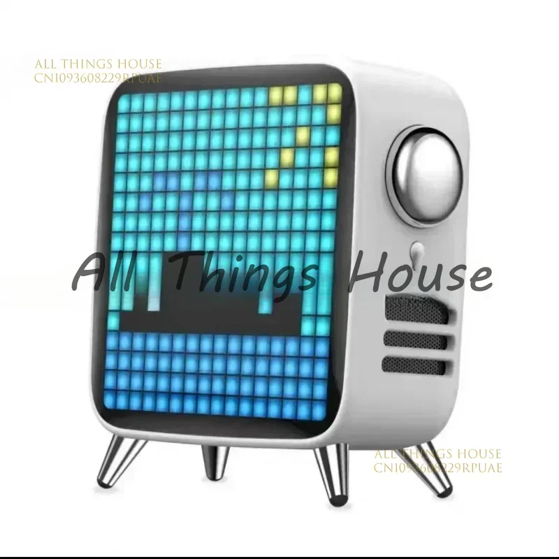 Tivoo Pixel Wireless Speaker Weather Alarm Clock Mobile App Control Audio