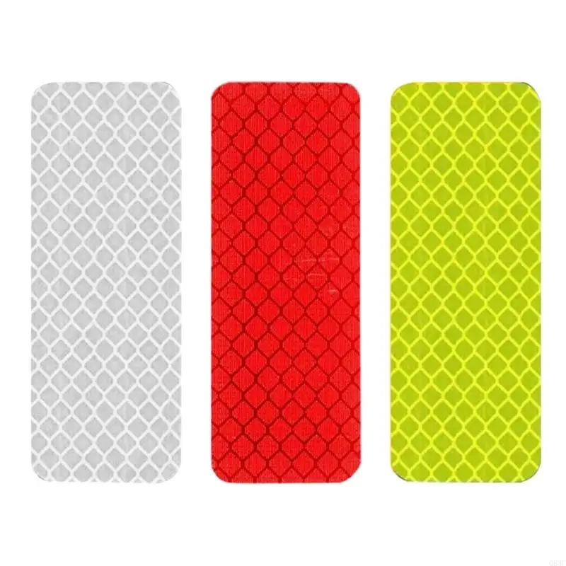 

Q84C Bicycles Reflective Sticker Self Adhesive Reflectors Decals Bikes Safety Warning Reflective Tape Sticker Warning Tape