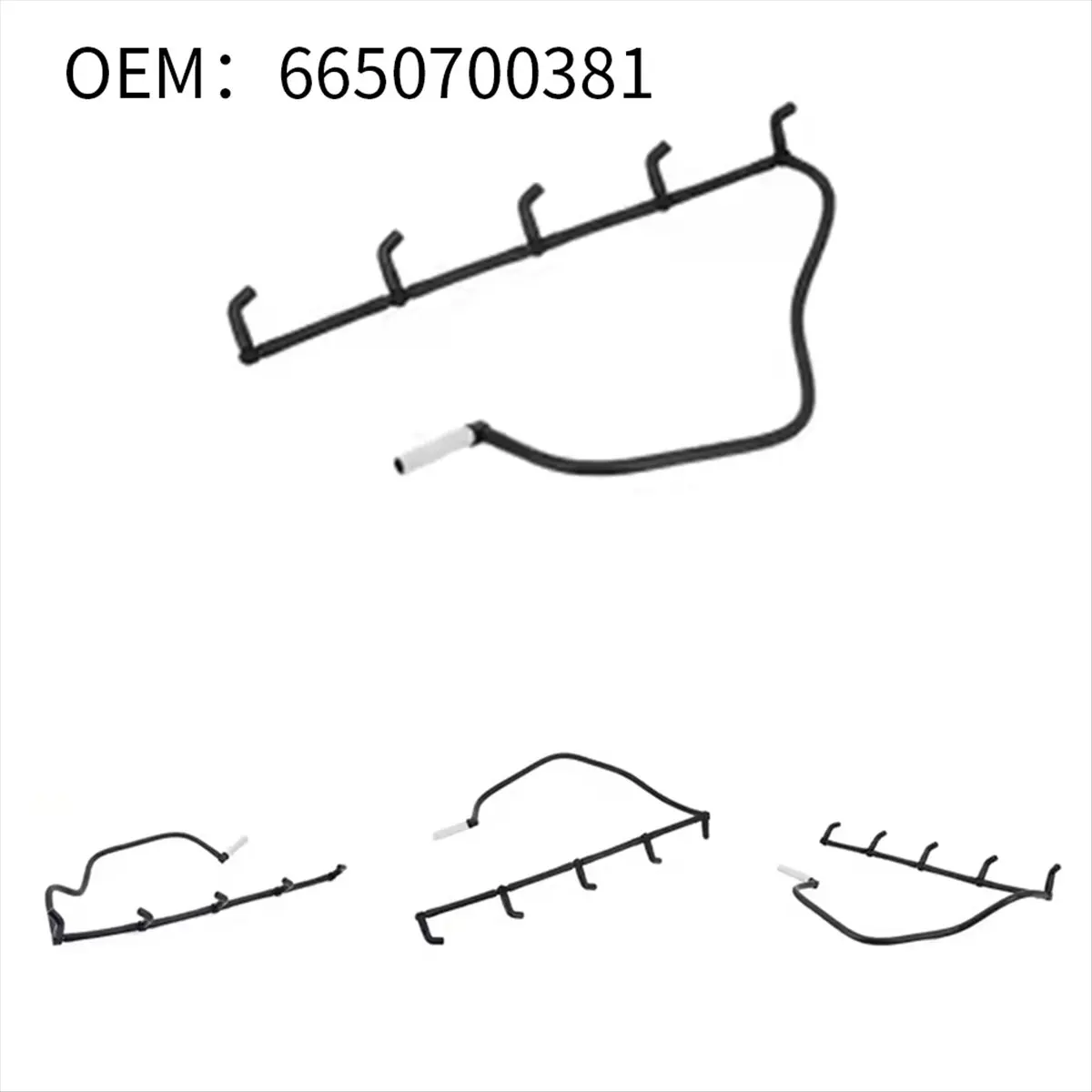 #95X 6650700381 Car Fuel Return Tube Hose for Ssangyong Kyron,Return Tube For Ssangyong,(ABS)