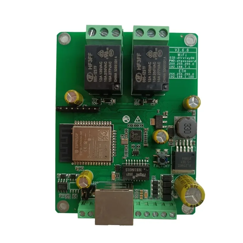 

Ethernet Relay Module MQTT Modbus Wifi CAN RS485 TCP Digital Input Web Access Control Board CoAP