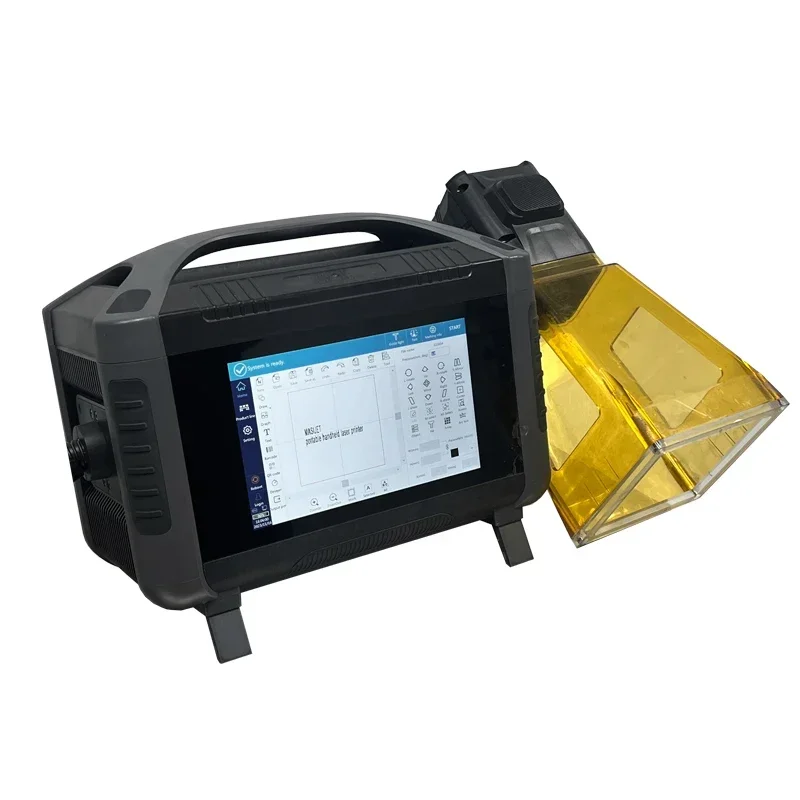 Portable 20W/30W Handheld Fiber Automatic Date Coding Printer Barcode Marking Machine