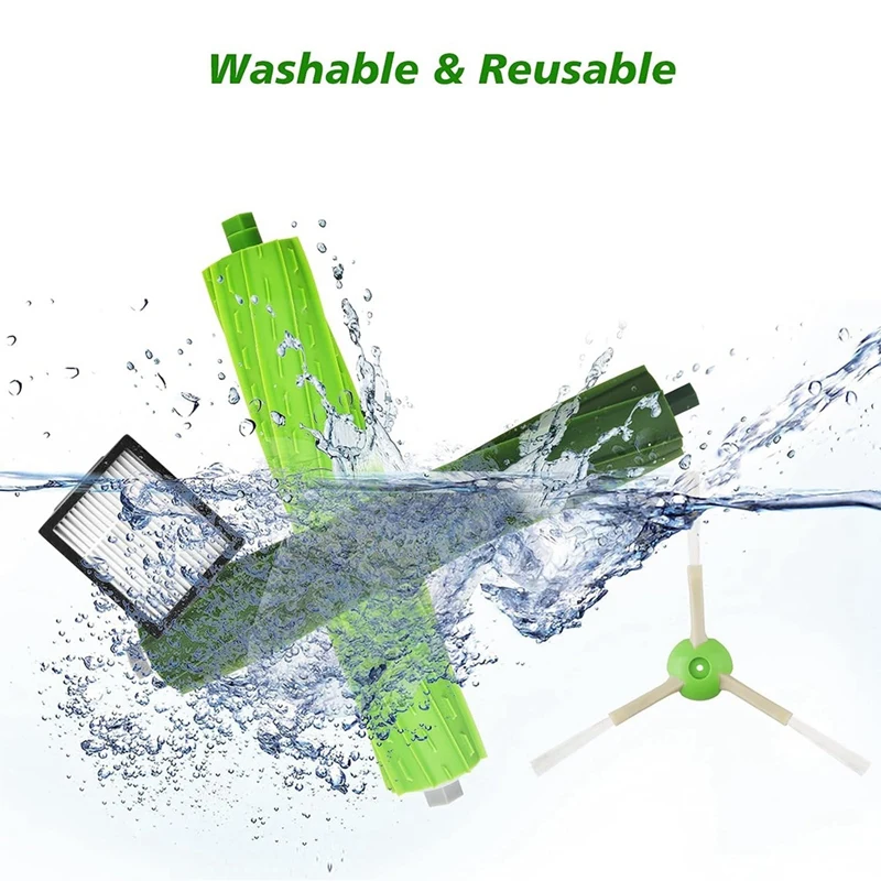 1 комплект сменных аксессуаров, подходящих для пылесосов Irobot Roomba I7 I7+ I3 I3+ I4 I6 I6+ I8 I8+/Plus E5 E6 E7 J7 I, E & J Series