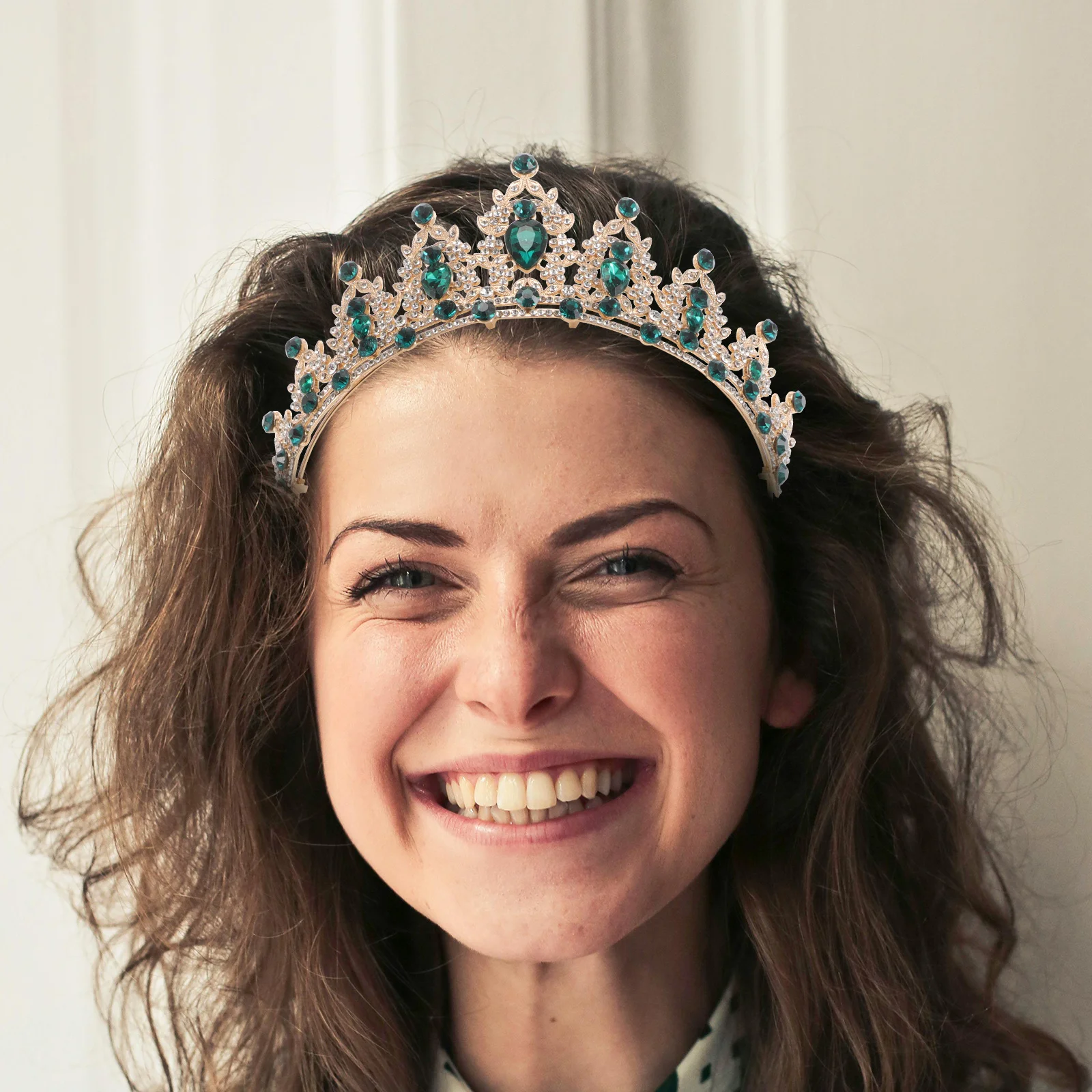 

2 Pcs Wedding Crown Forehead Jewelry Women Headbands Bridal Hair Accessories Headwear Bride