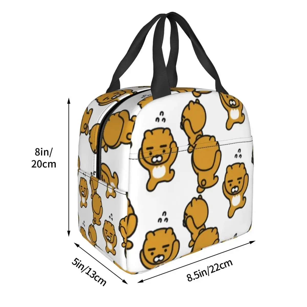 Ryan Kakao Insulated Lunch Bags Resuable Picnic Bags Thermal Cooler Lunch Box Lunch Tote for Woman Work Kids School