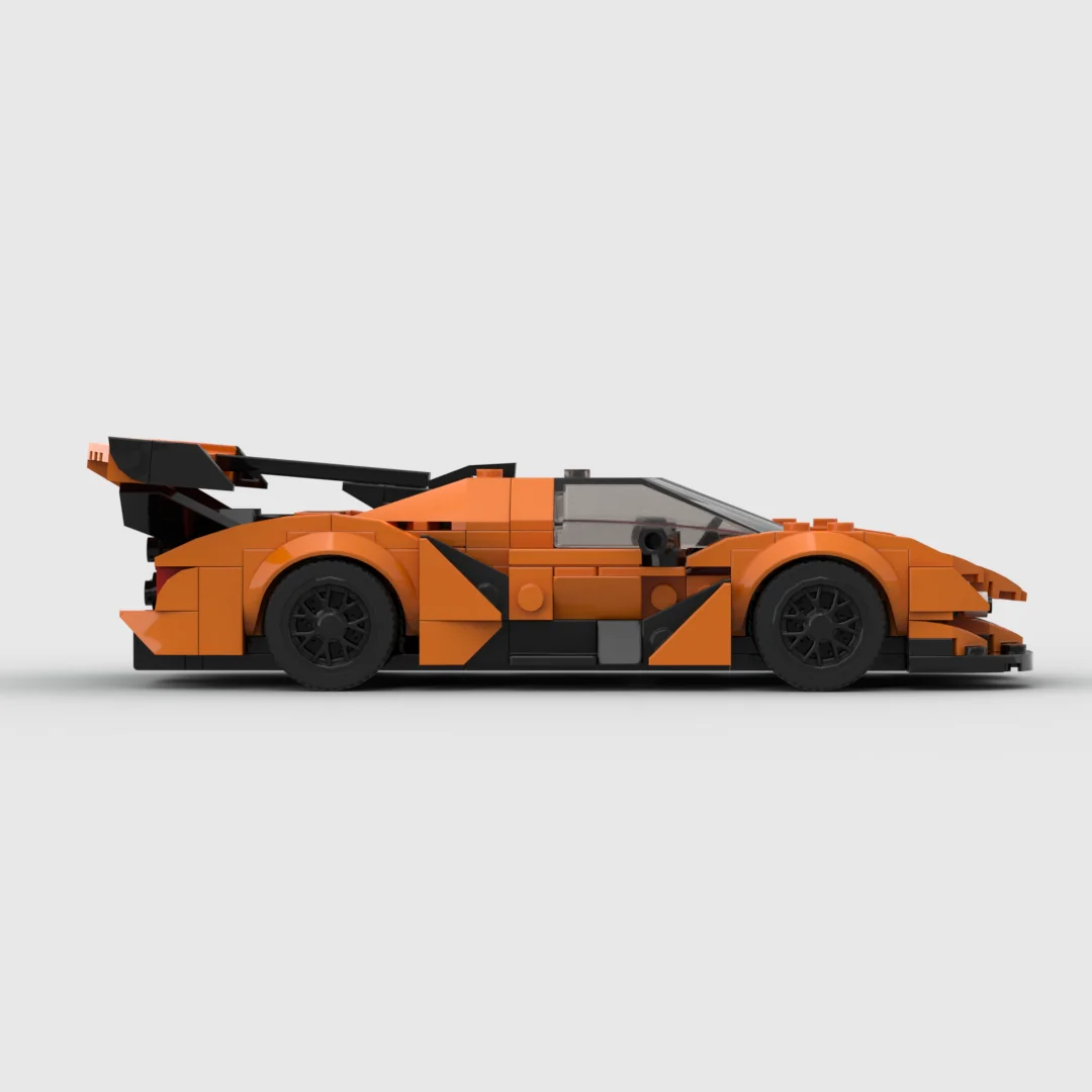 MOC Apollo Style Hypercar 299PCS 8 Stud Wide Small Bricks Building Blocks Model Assembly Toy Gift