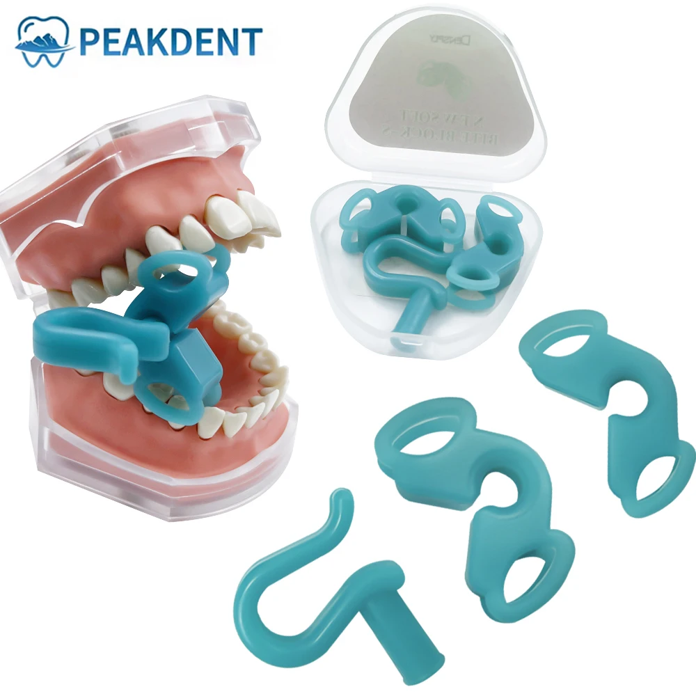 

3Pcs Soft Silicone Bite Blocks Occlusal Pad Intraoral Dental Bite Block Retractor Mouth Prop Occlusal Pad Supporting Device