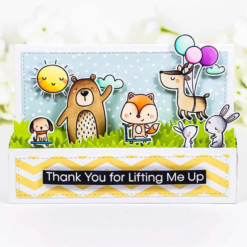 Cute Dies Animal Girl English Words Transparent Clear Stamp/Seal and Dies Diy Scrapbook/photo Decora Craft Dies 2022, New Arrival