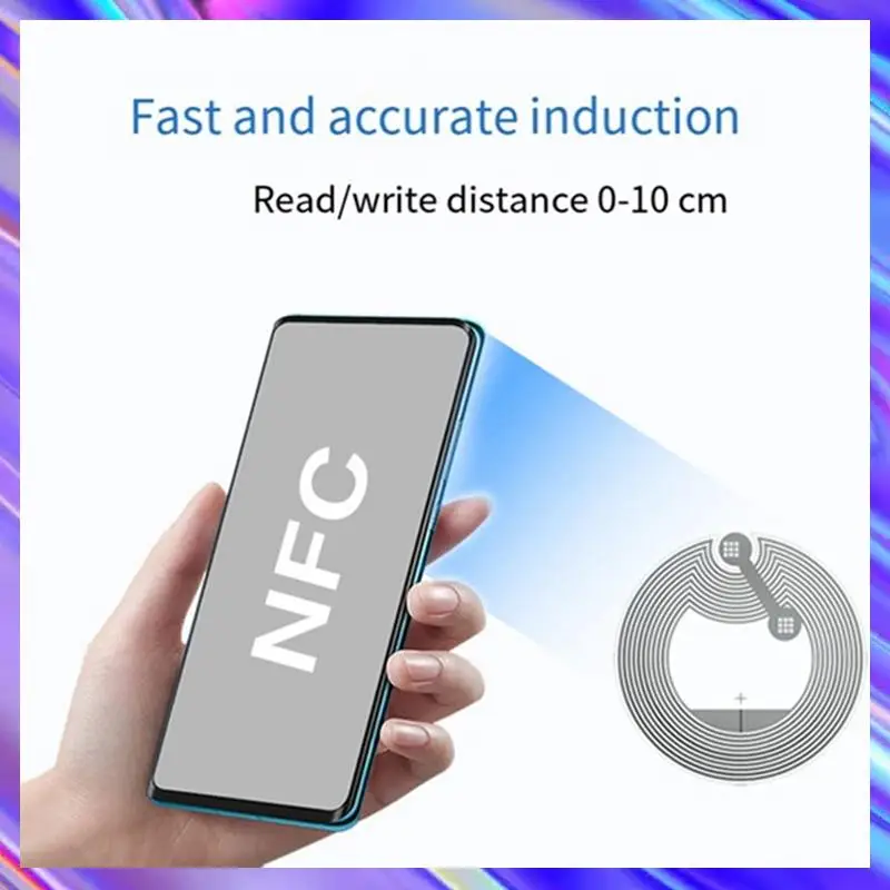 

A24U 100Pcs NFC Ntag213 Label Sticker 13.56Mhz ISO14443A NTAG 213 Sticker Universal Lable For ALL NFC Enabled Phone