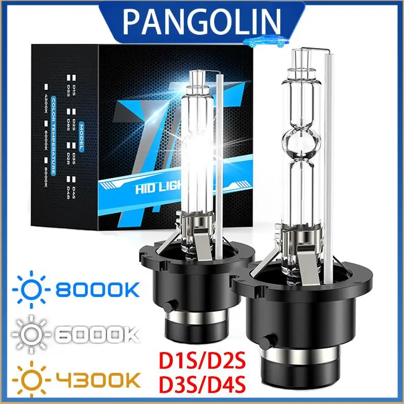 

PANGOLIN D1S D2S D3S D4S 2Pcs HID Bulbs Xenon Headlight 35W 4300K 6000K 8000K Ultra Bright Headlamp Lights Car Styling