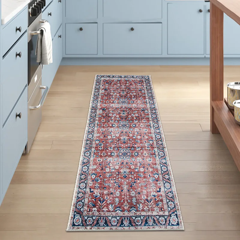 Persian Long Rug Retro American Runner Rugs Anti-skid Kitchen Mat Bohemian Living Room Carpet Bedroom Decoration Area Rug