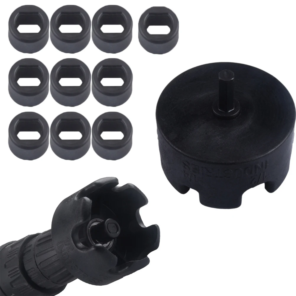 1set Nut Zipper Drill Attachment Remover Bolt Extractor Socket Wrench Conduit Racks Power Tools Replacement Drill Accessories - view 3