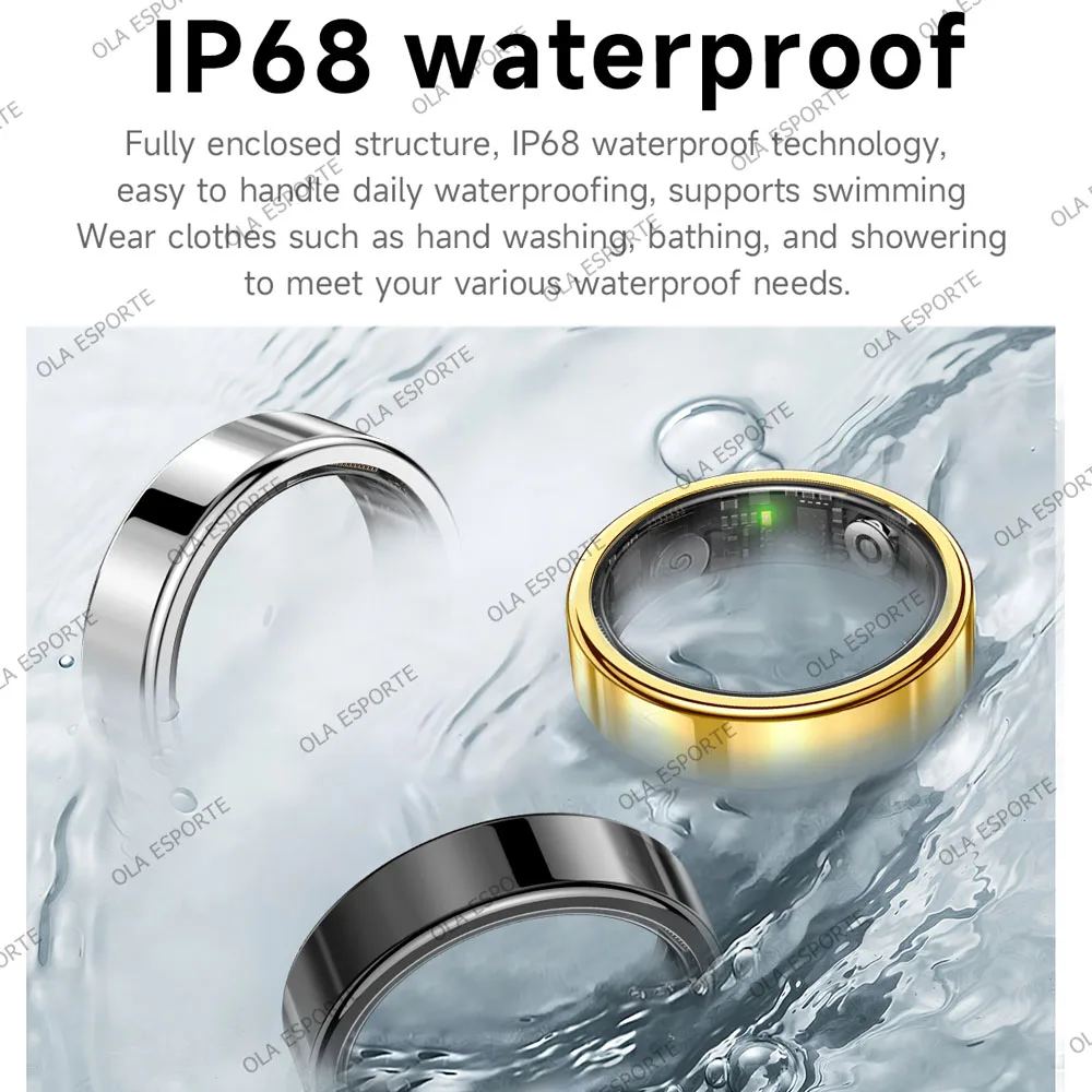 New Smart Ring Bluetooth 2026 Waterproof Lightweight Heart Rate & Blood Oxygen & Sleep Monitoring Men Women Gift For Android IOS