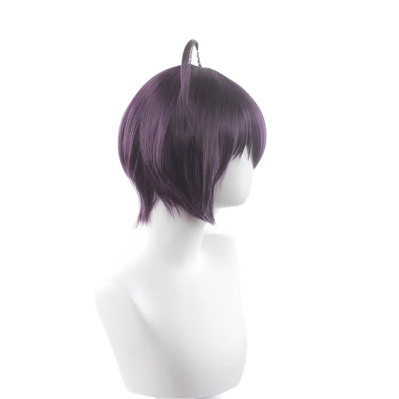 쿠로네코 린코 애니메이션 가발 코스프레 검정과 보라색 가발 모에도 사랑에 빠지고 싶다 코스프레 스타일