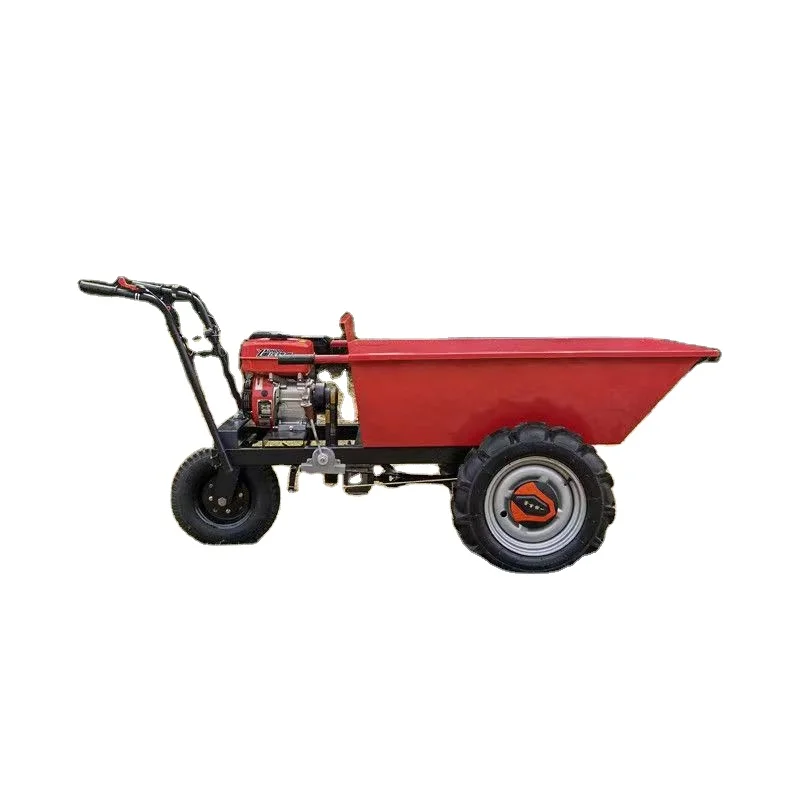 Mountain small diesel transport vehicle mountain gasoline climbing tipper agricultural handcart electric trolley vehicle