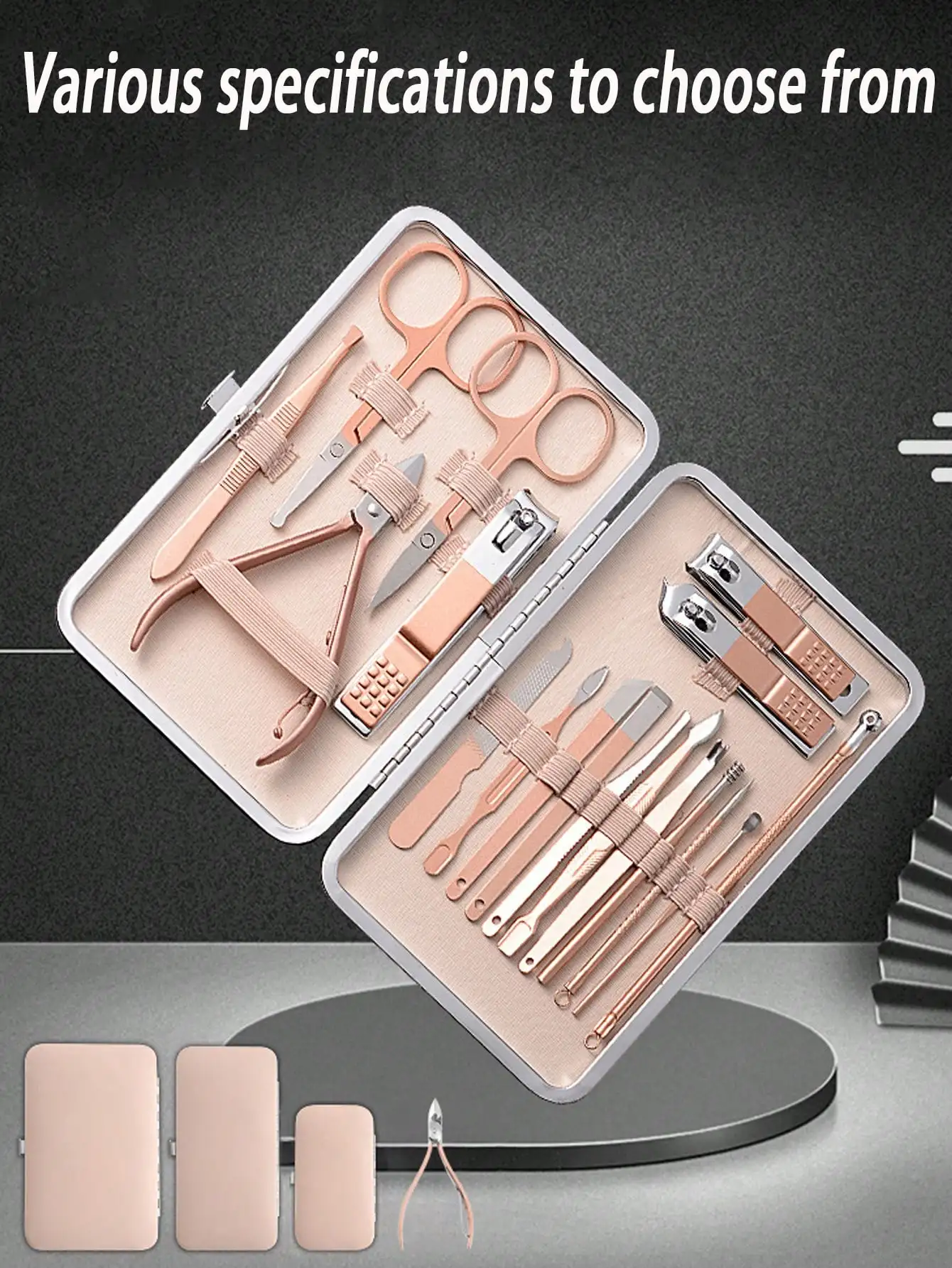 

Professional Stainless Steel Nail Clippers Set With Ear Pick And Nail File - Durable And Portable Foot & Hand Care Tool,