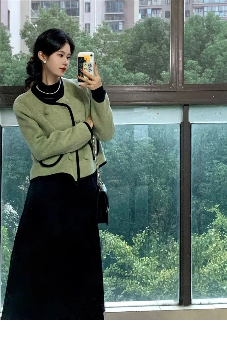 

Женские укороченные твидовые жакеты для танцев, летние, для соревнований, отдыха, тренировок в спортзале, активного отдыха, в стиле Харадзюку