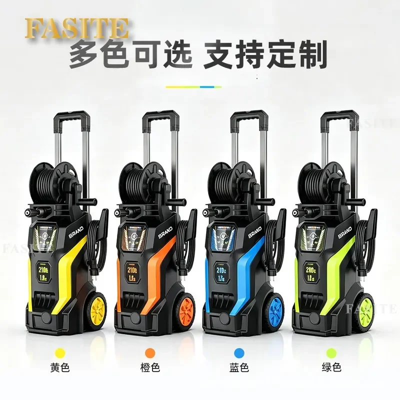 For High Pressure Car Washer Portable Retractable Hose Gun 220V 110V High Power Touch Cleaning Tool Household Auto Wash