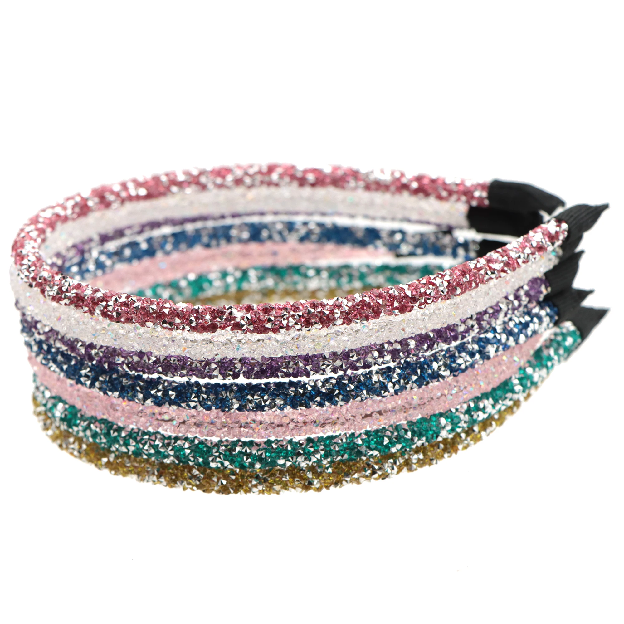 1 Pcs Fashion Headwear Soft Hair Accessories Rhinestone Hairband Headband Headhoop Beads Bezel For Girls Women Headwear,1Yc12362