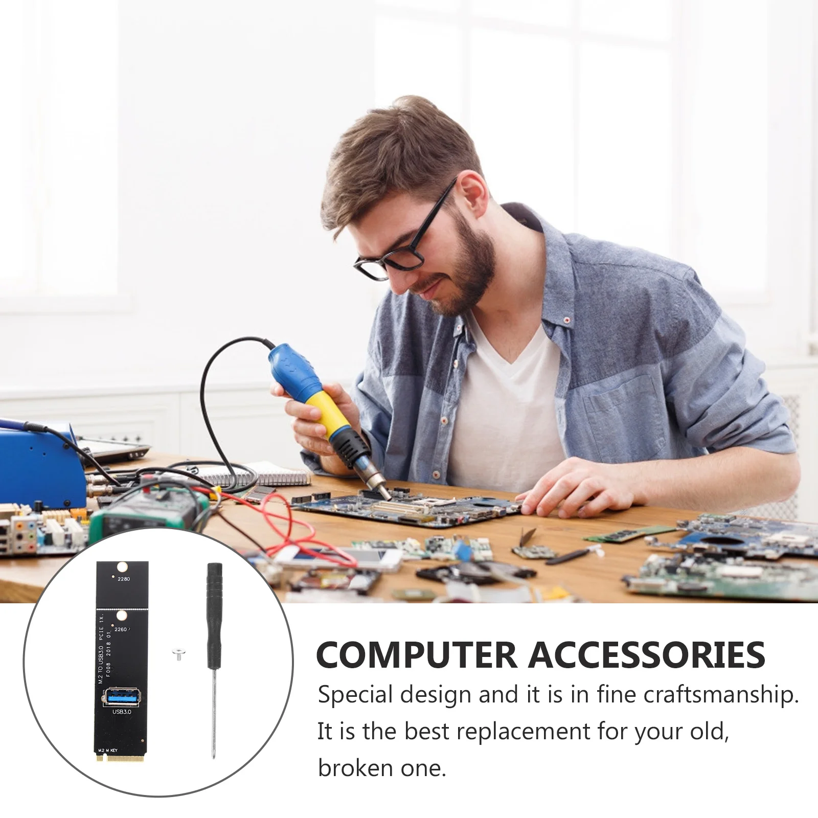 

4Pcs Pcie USB 3.0 Expansion Cards Reliable Stable Structure Computer USB Adapter Fast Transmission Computer Expansion Cards