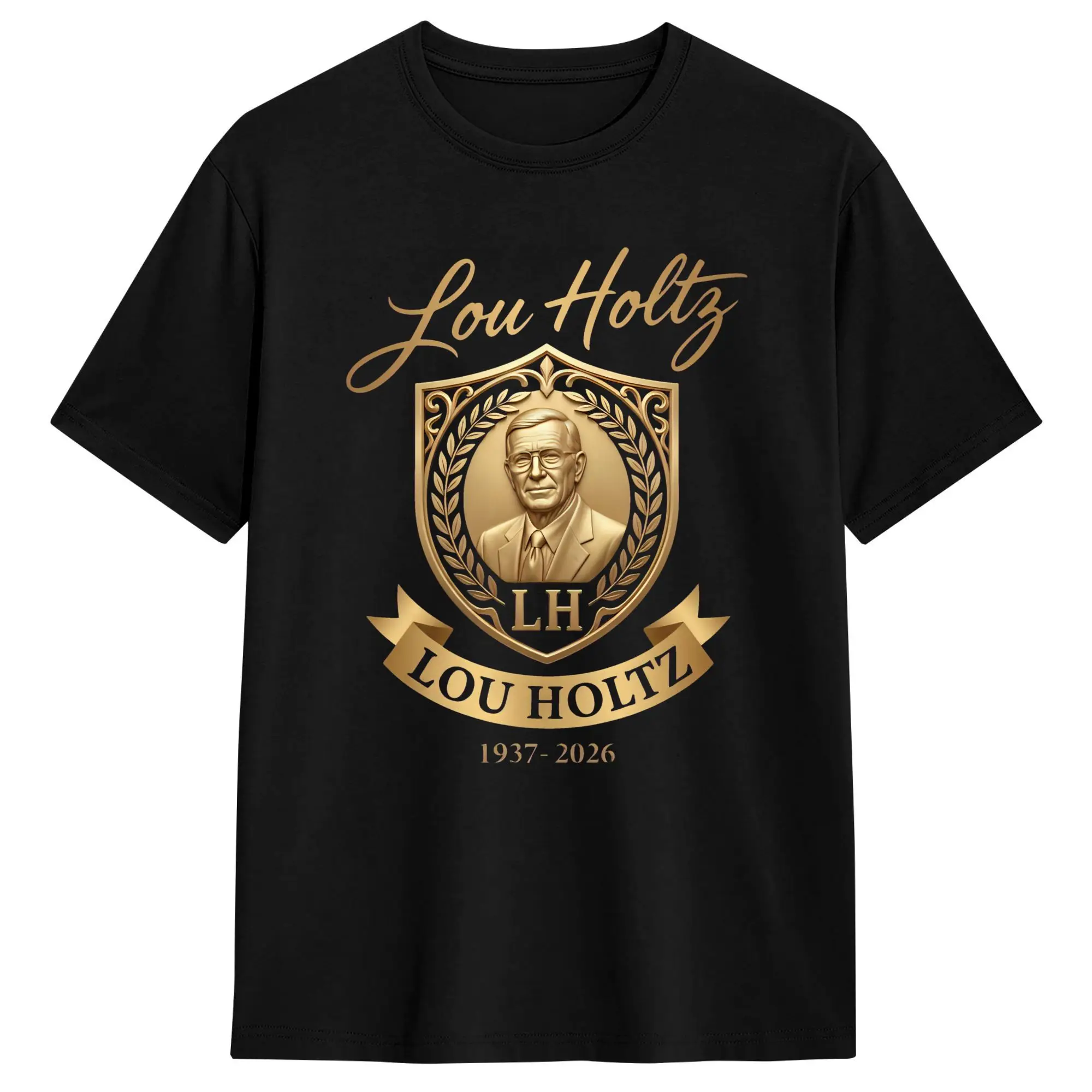 

Vintage T-Shirt Beach Lou Holtz Logo Popular T Shirts 100% Cotton Tee Shirt for Men Y2K Casual Custom DIY Short Sleeve Tees