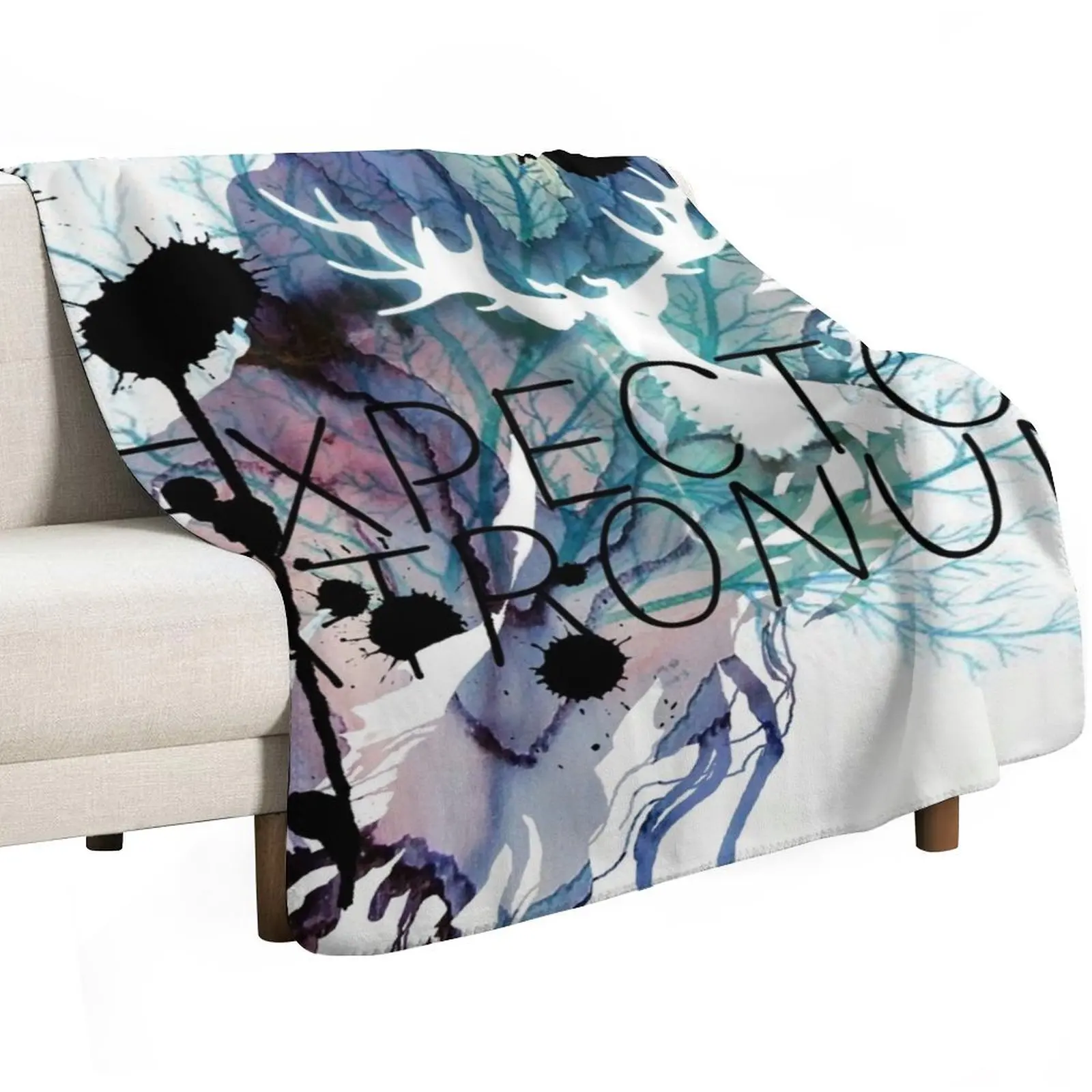 EXPECTO PATRONUM HEDWIG WATERCOLOUR Throw Blanket warm winter Furry Heavy Warm Summer Beddings Blankets