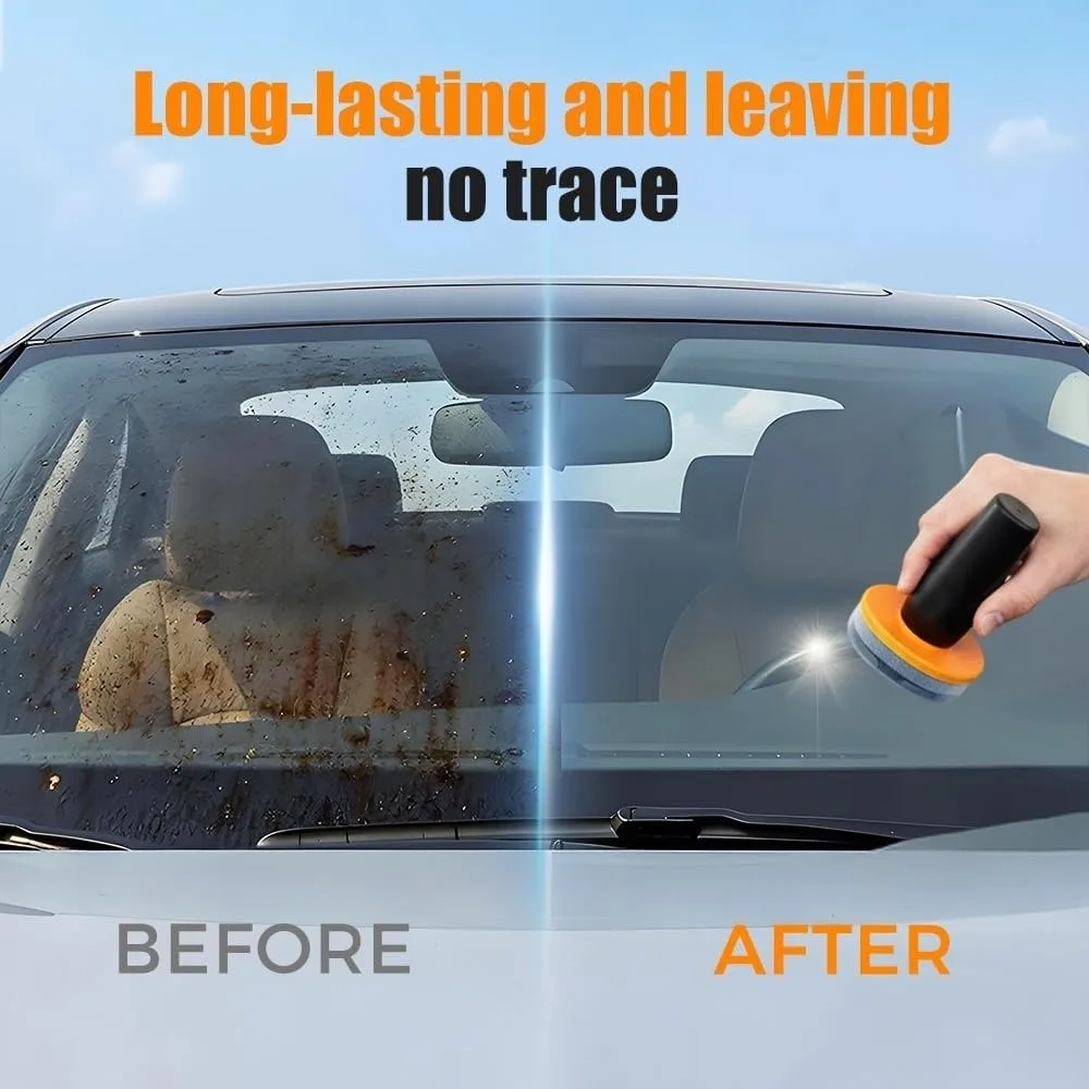 

Портативный очиститель масляной пленки для автомобиля, простая в использовании щетка для удаления масляной пленки с стекол, удаляет пятна, очиститель стеклянных поверхностей от масляных пленок
