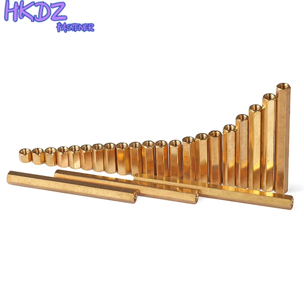 10-50Pcs M3/M4*L Female Female Hex Head Brass Spacing Screws Threaded Pillar PCB Computer PC Motherboard StandOff Spacer